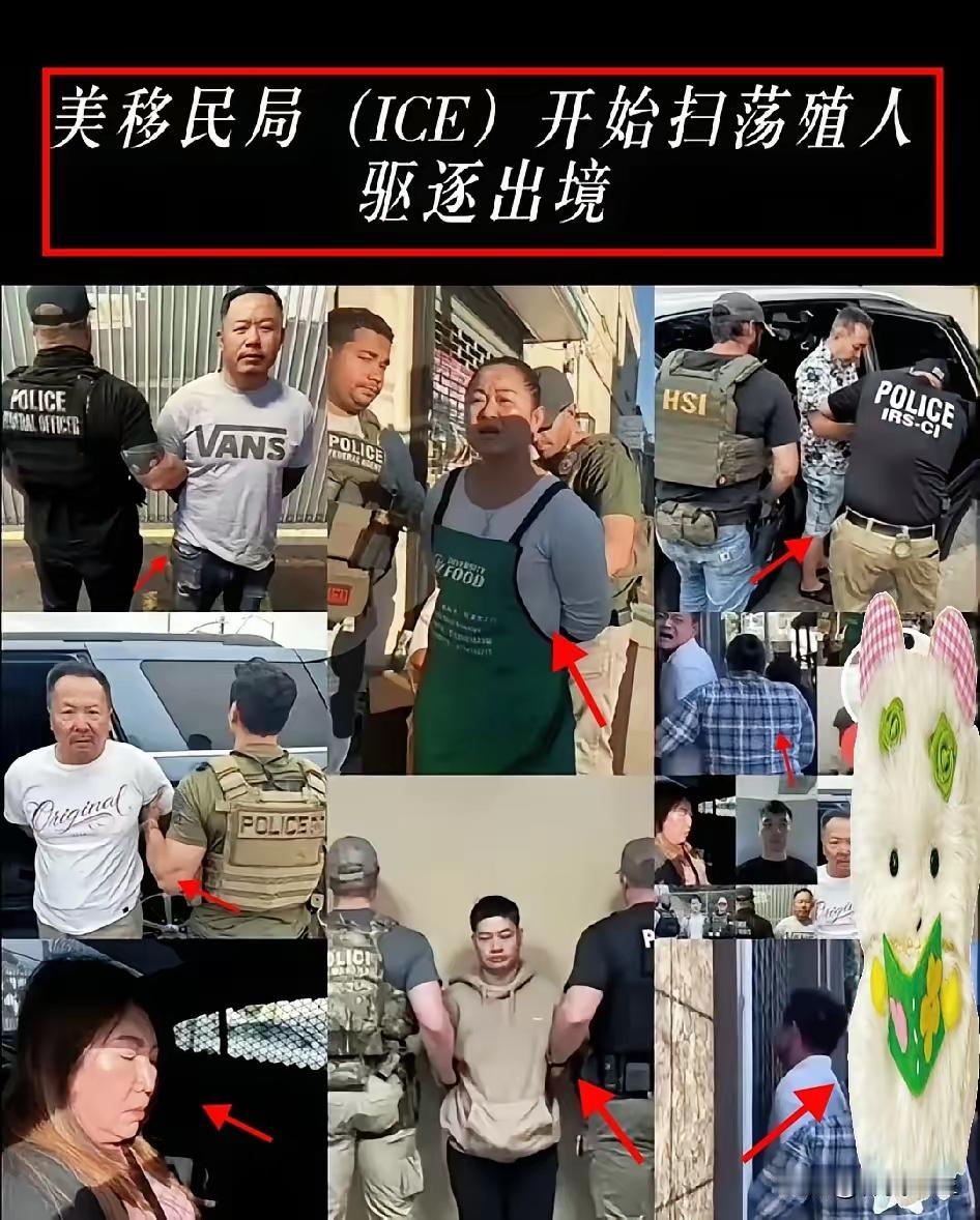 ​美国移民局ICE出手了，开始驱逐非法移民，这下那些润人的天都塌了，如果没有诋毁