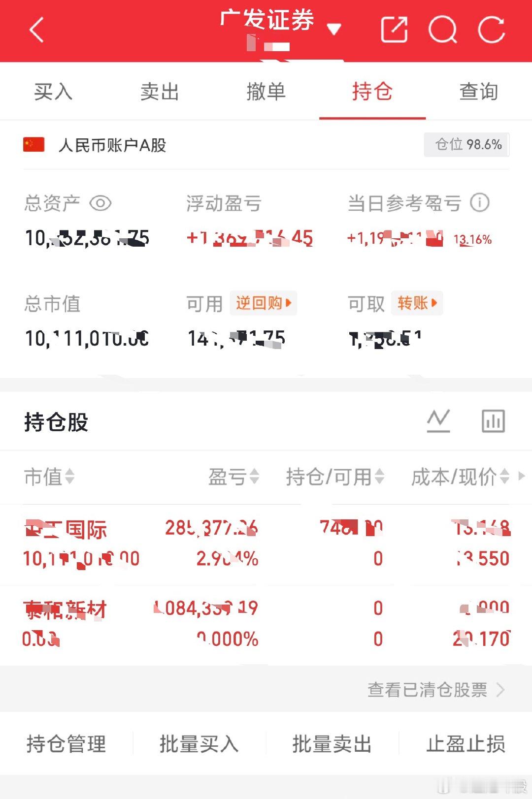 吾的S盘200个本本翻到1000个记录（第二百四十三天）卖出：泰和新材全部尾盘分