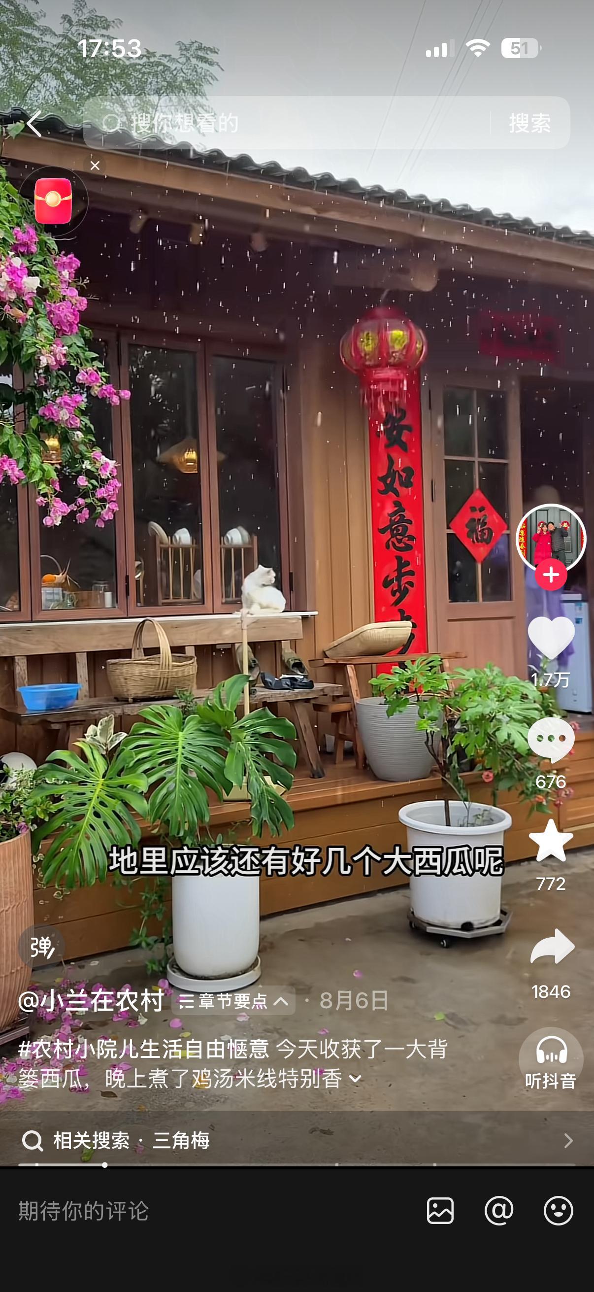这种农村确实好舒服 如果没有蚊子就更好了 