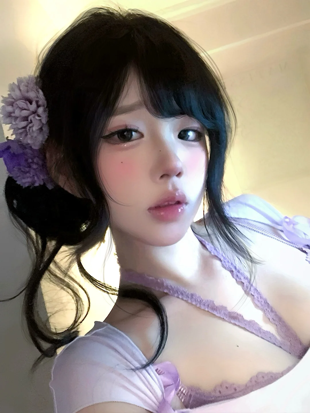 妹妹说紫色很有韵味