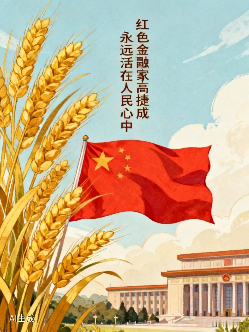 向人民英雄高捷成烈士致意崇高的敬礼！红色金融家高捷成永远活在人民心中！！