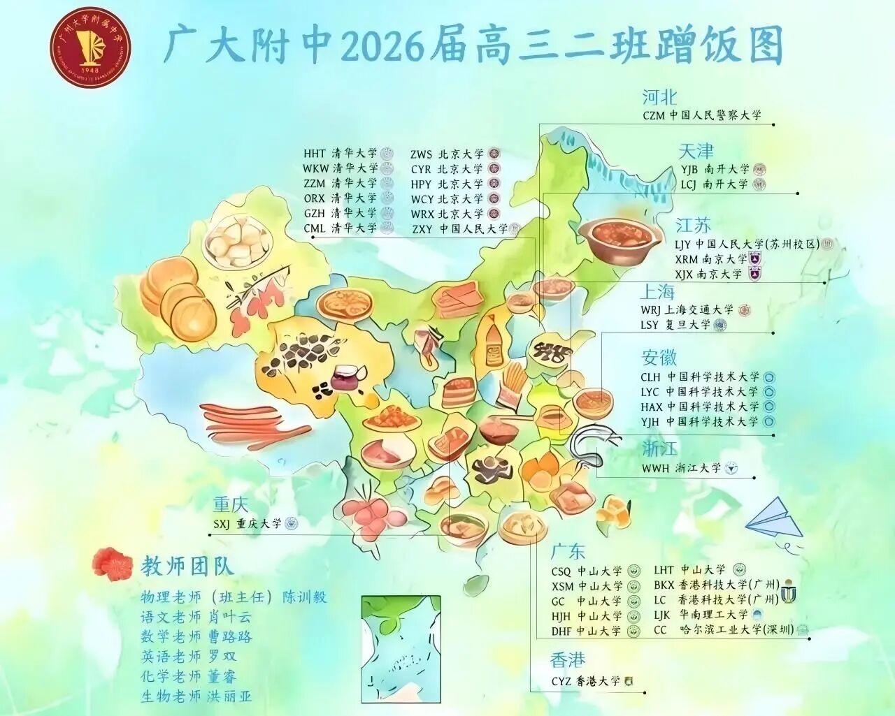 谁是今年广东高考的 “神仙班级”？广大附中高三（2）班看过来！
第一，2026年