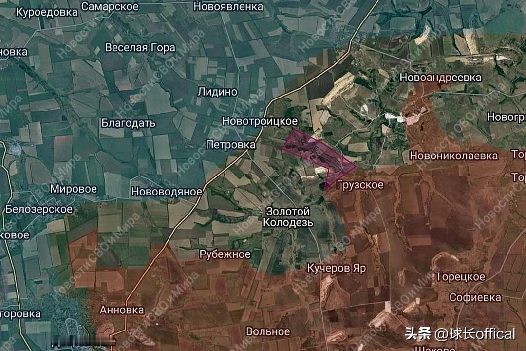 快讯！多布罗皮利亚-德鲁士科夫卡公路方向战线，俄军冲向新托尔斯克镇！半包围金井村