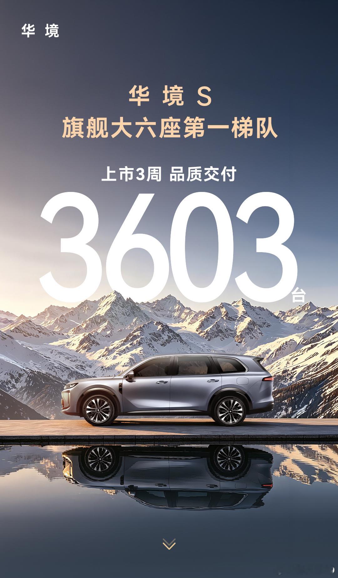 华境S 上市3周交付3603台 真的杀出来了 