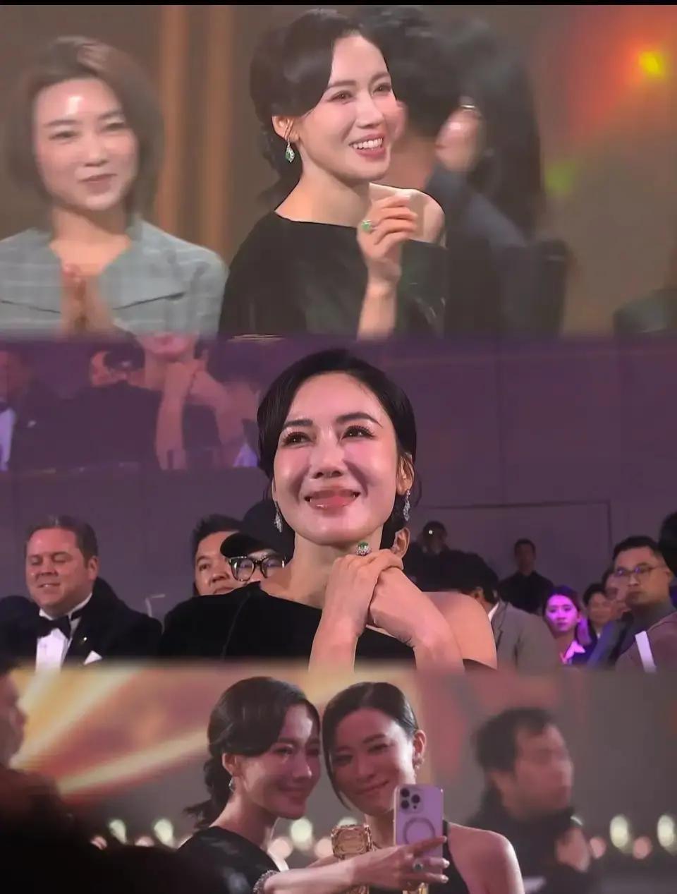 李施嬅没拿奖，TVB却给她更大的
 
《新闻女王》颁奖夜，佘诗曼捧杯，李施嬅空手