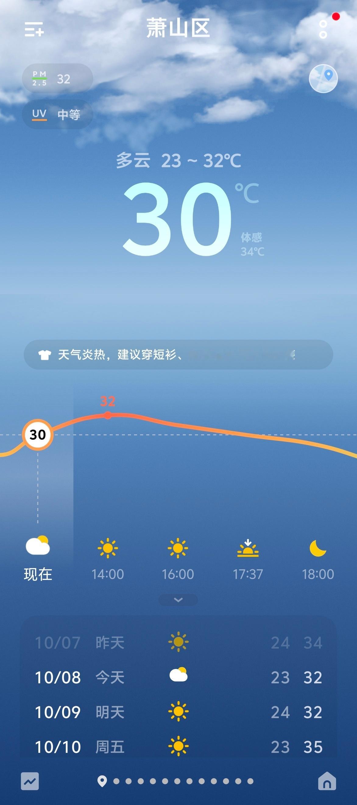 今天寒露杭州这个温度你是认真的吗？ ​​​