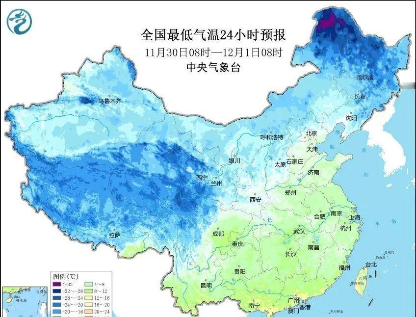 这天气真是让人捉摸不透啊！11月底到12月初，东北地区和淮河以南地区气温一路飙升