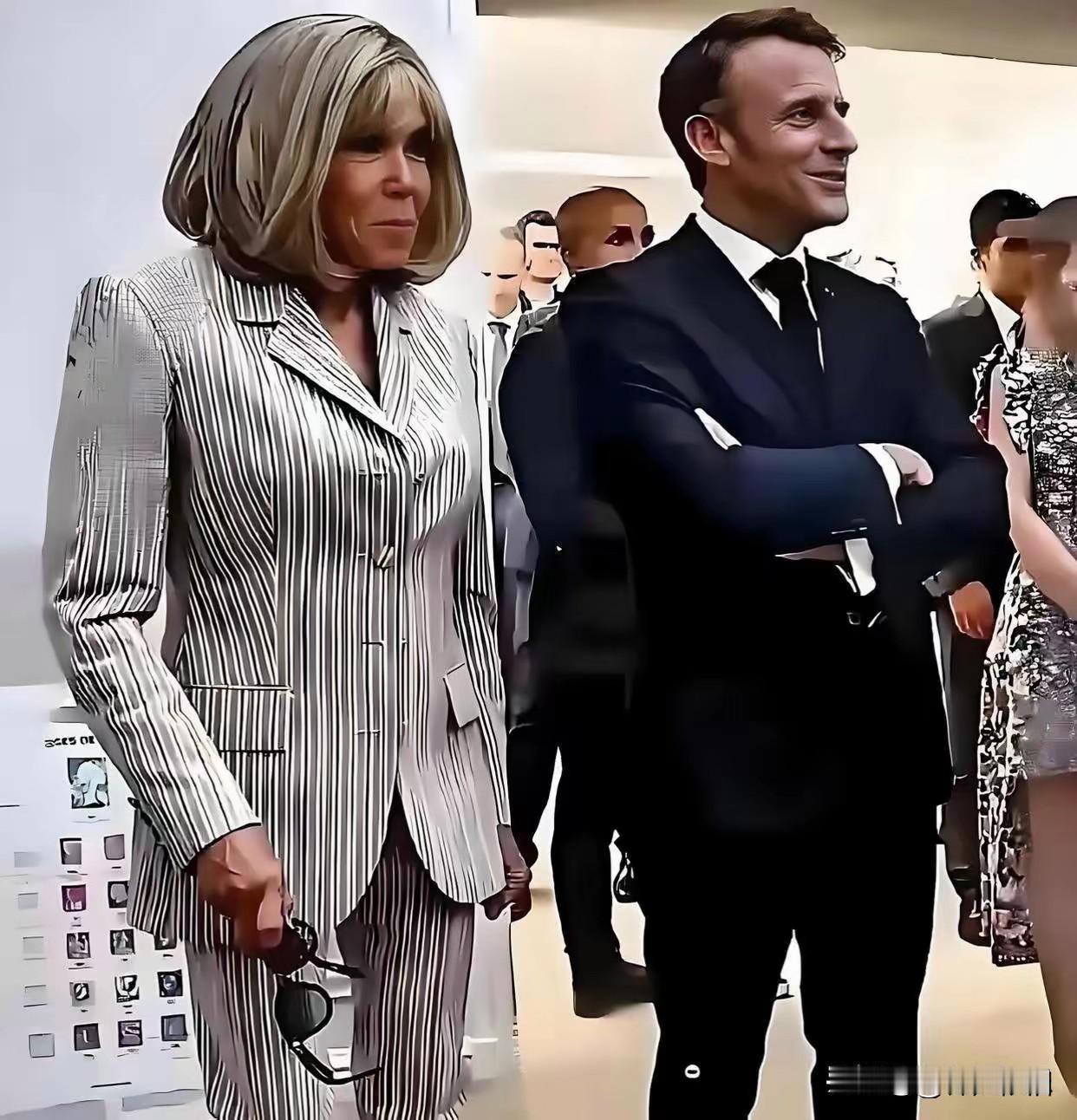 估计中国百分之九十九点九的男人对马克龙妻子的外表形象都没有好感，达不到自己的审美