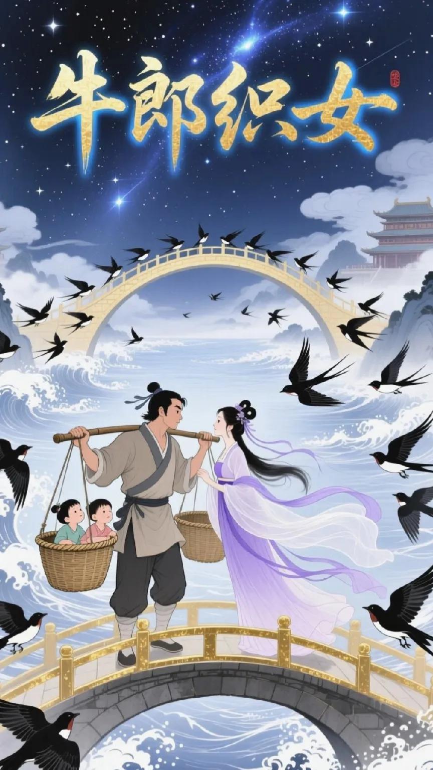 《乞巧节》原创
 
银汉迢迢渡鹊桥，
闺中乞巧拜良宵。
千年佳话传今古，
一缕相