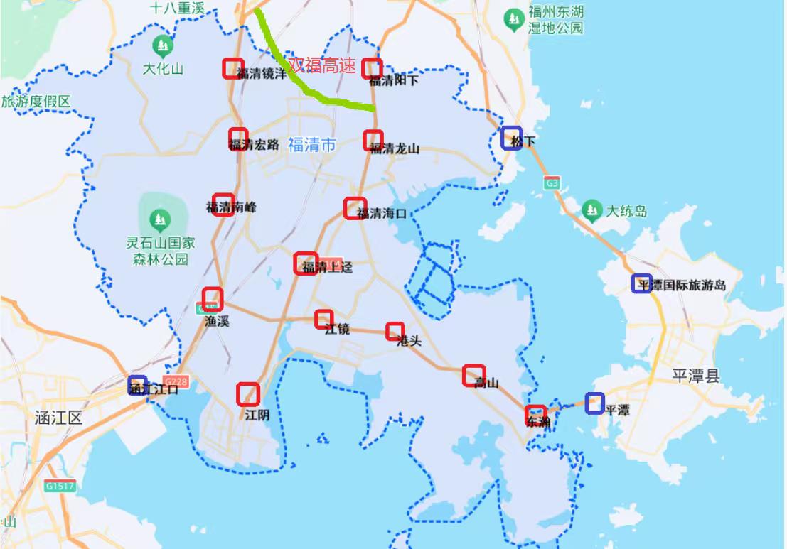 县级高速公路优秀的城市—福建福清市
      福清市交通路网体系完善，高速交通