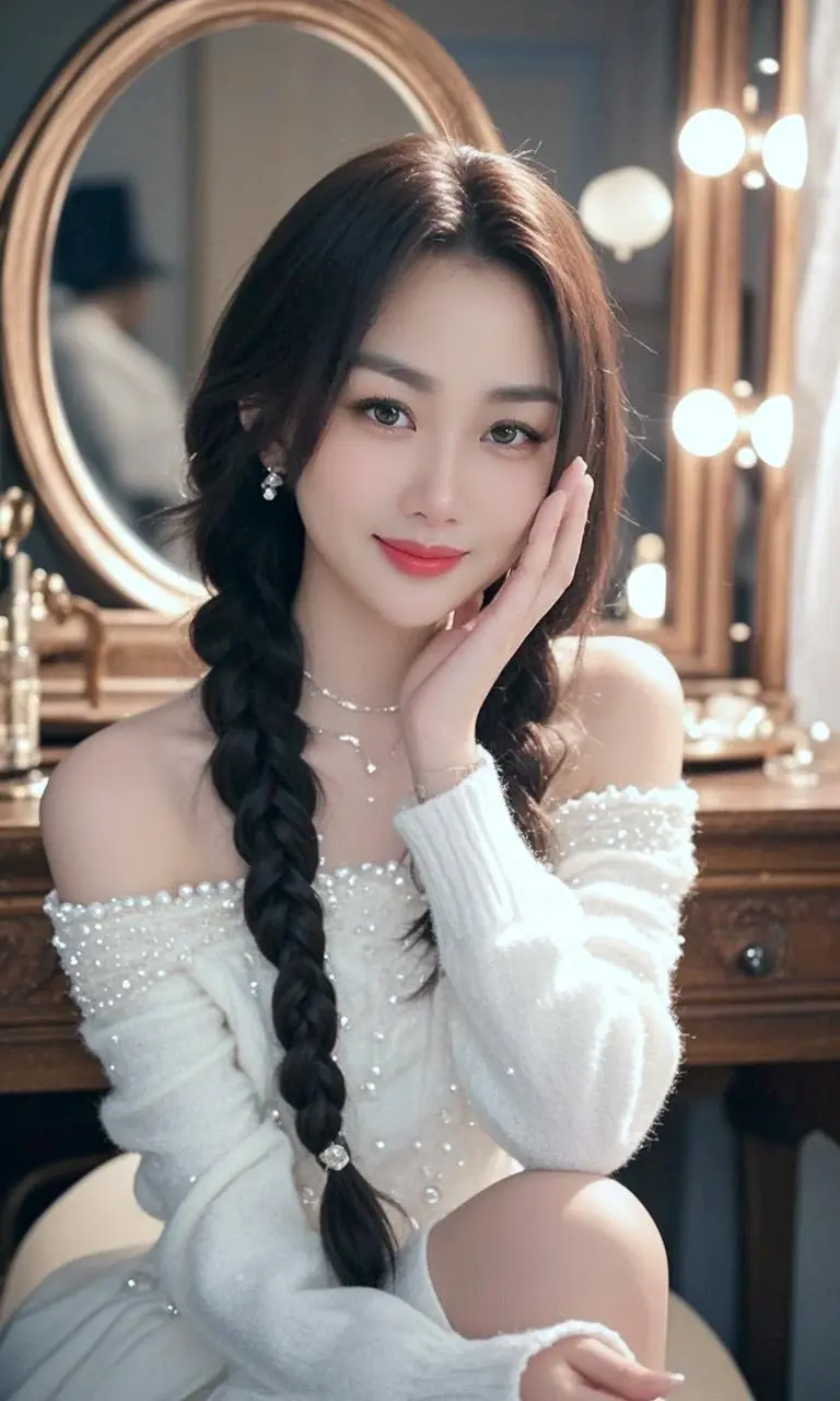我要是长这么乖，我怕睡着了都要笑醒哈哈哈哈哈哈😂甜心辫发少女