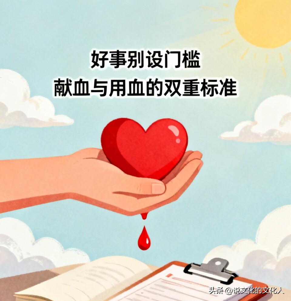 好事别设门槛！类似献血简单用血难，这样的流程该改改了

如今但凡能惠及百姓的实事