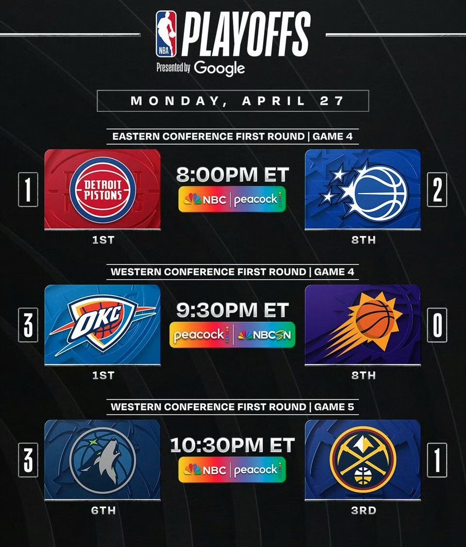 季后赛继续战！这里每场比赛都能看⬇️NBA免费直播及回放🔗网页链接（记得复制链
