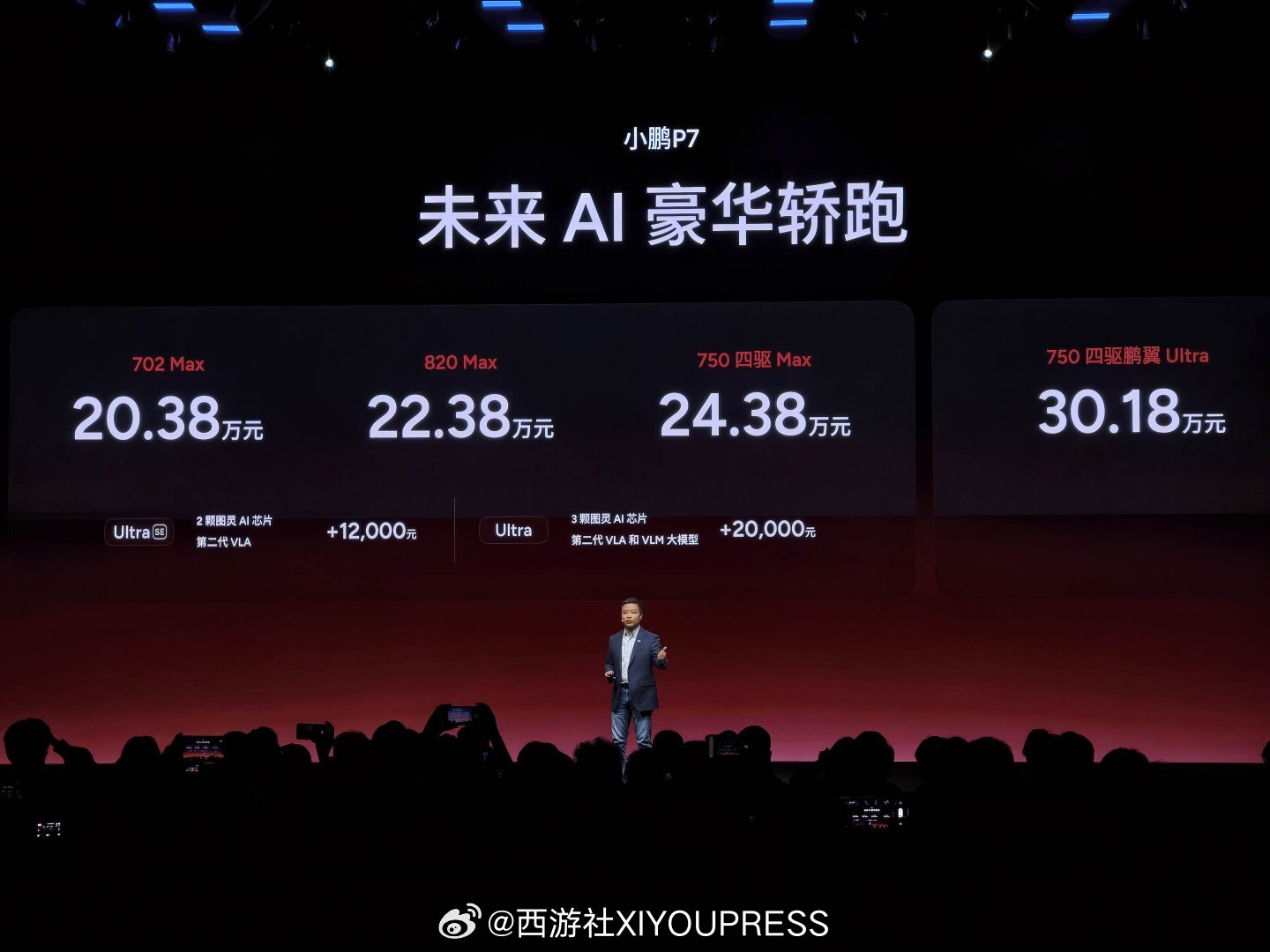 未来AI豪华轿跑--小鹏P7重磅上市！🚗 官方指导价：·702 Max版 20