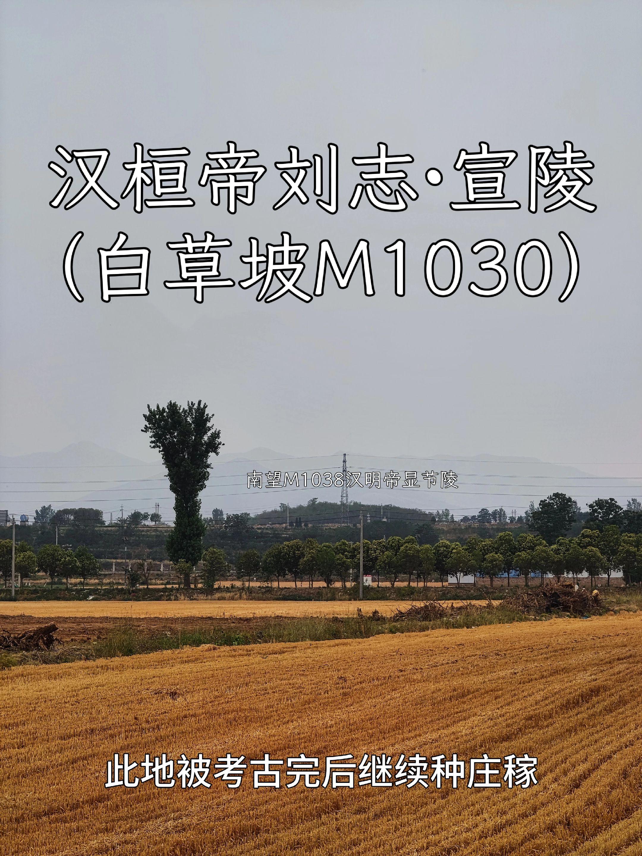 汉桓帝刘志·宣陵（白草坡帝陵M1030）宣陵位于洛阳市庞村镇白草坡村东...
