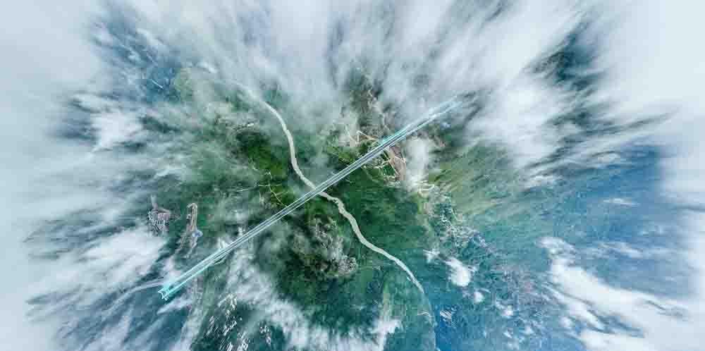 近日，雨后的贵州花江大峡谷云雾笼罩，花江峡谷大桥如同“钢铁巨龙”腾跃峡谷之上。经