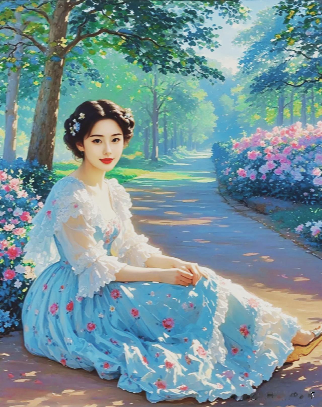 上联：情逐落日入春梦
下联：有请雅士[玫瑰][玫瑰][玫瑰]