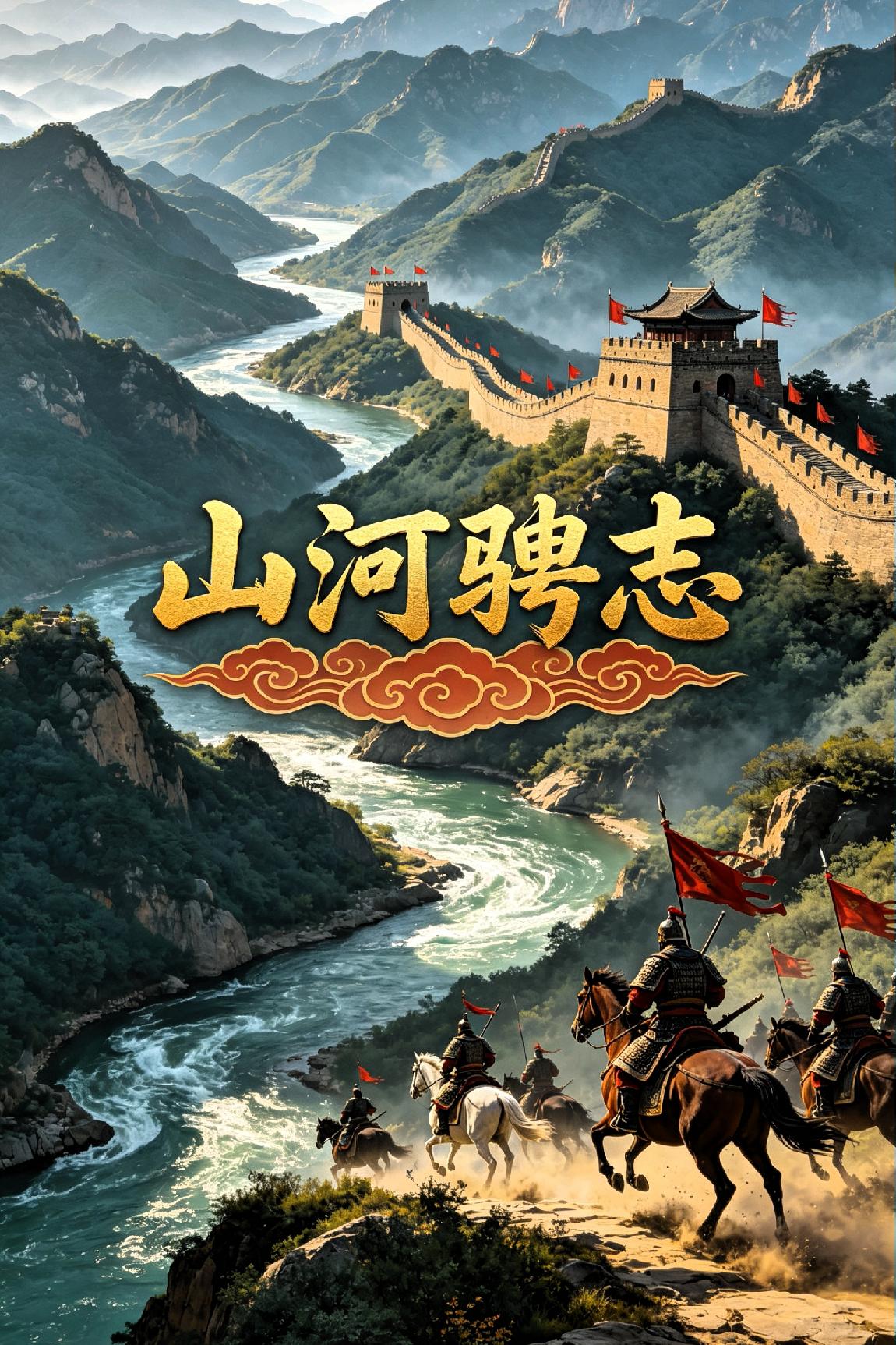 《 山 河 骋 志 》

 
山河骋志啸长风，万里云天入望中。

胸纳沧溟千顷浪