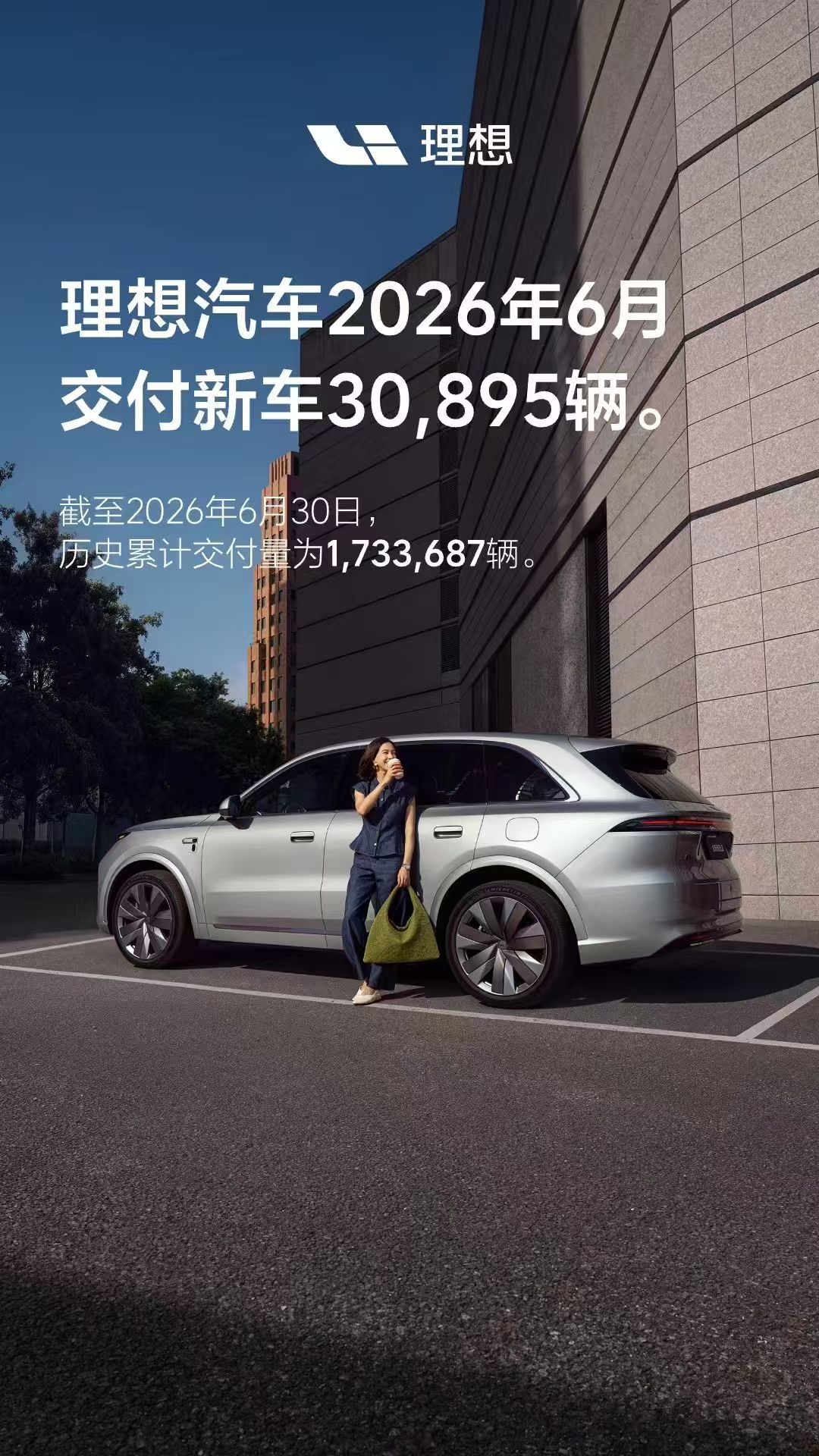 理想汽车2026年6月的交付总量是30895辆，大家觉得这个表现怎么样？ 