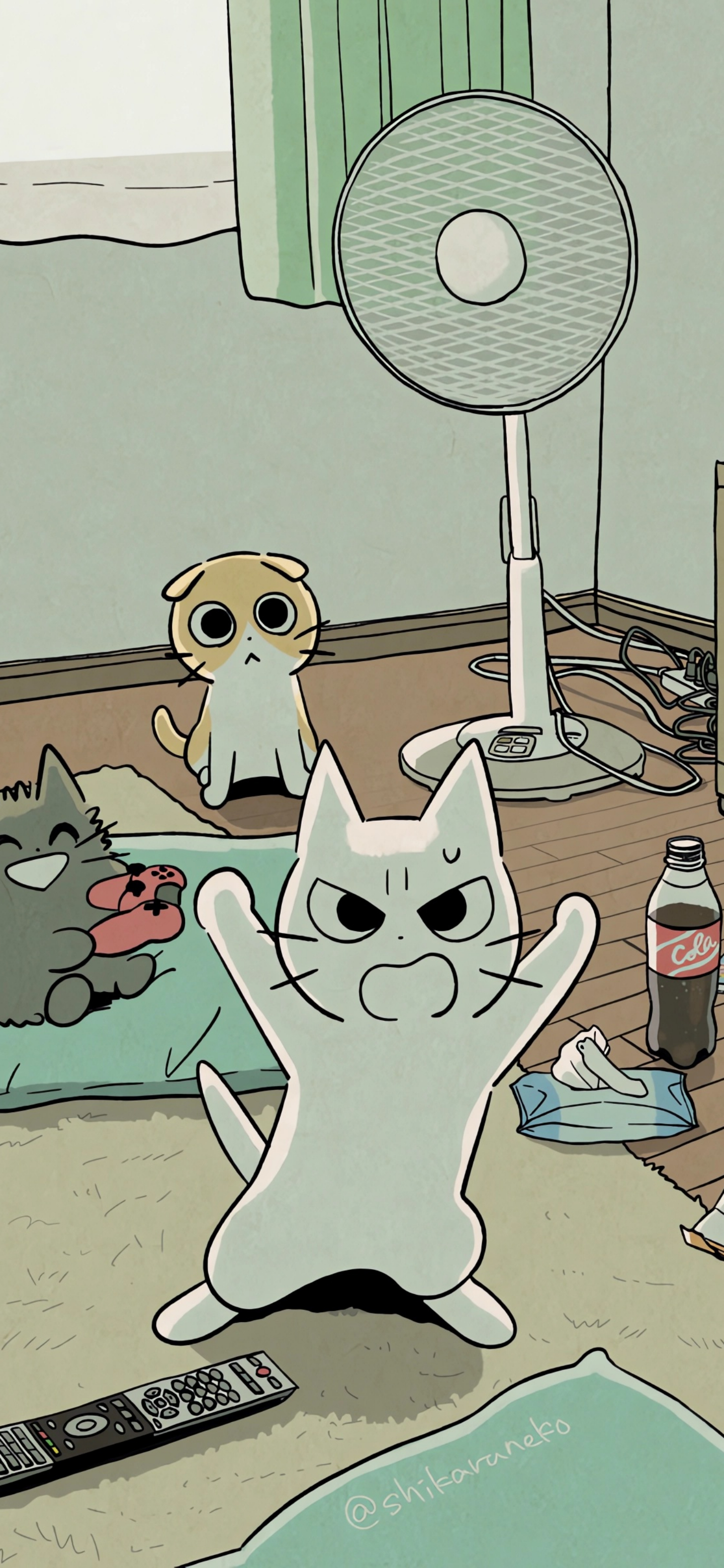 插画师：shikaruneko 操碎心的小喵  