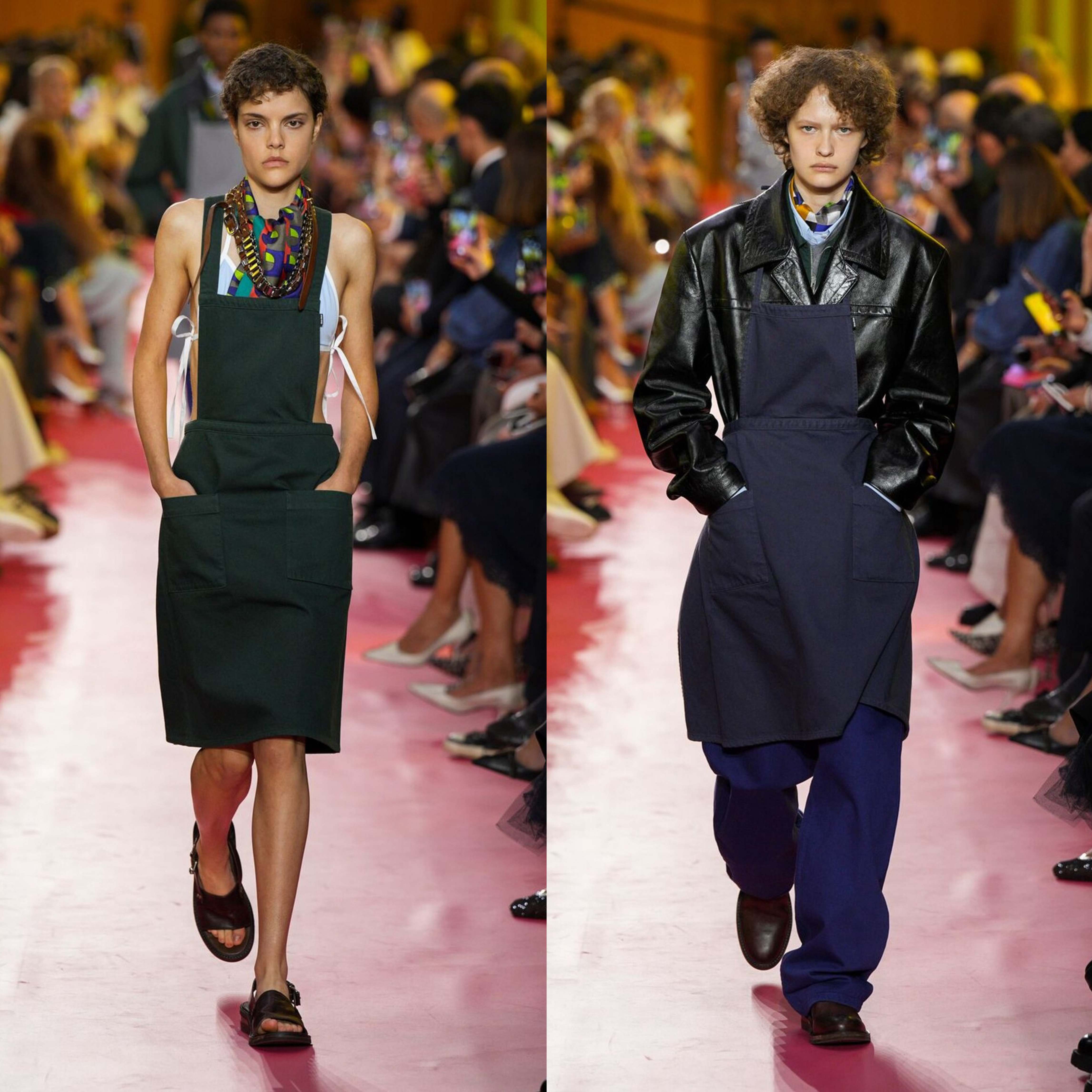 MiuMiu秀场叠搭公式 Miu Miu 2026春夏系列再次以亮色创新带我们走