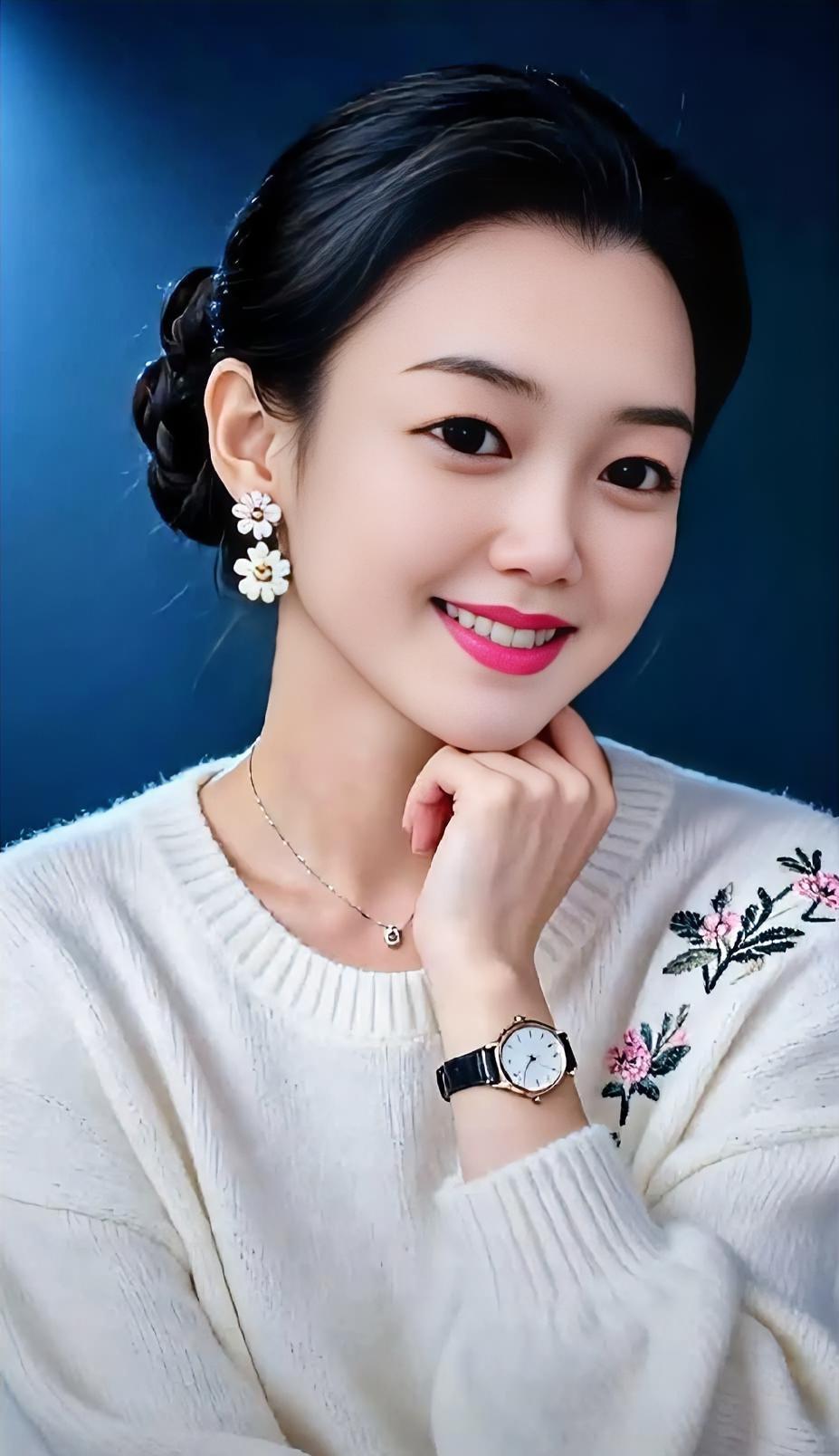 嫩粉配白毛衣，不是少女心泛滥，是黄皮救星。
Pantone都认证了，这颜色叫“晨