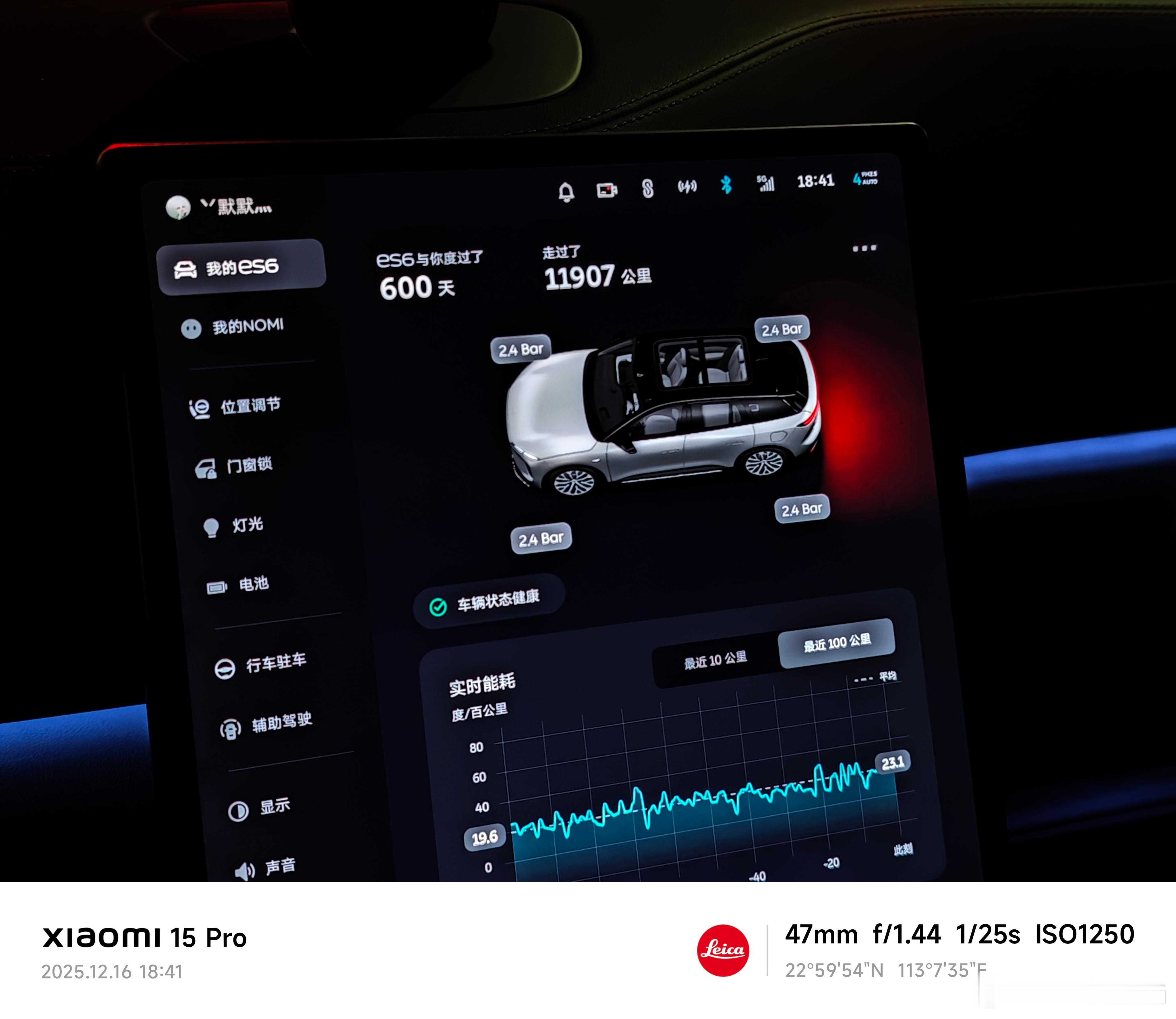 第600天的蔚来ES6，一共行驶了12000公里，合计每天行驶20公里。买了又不
