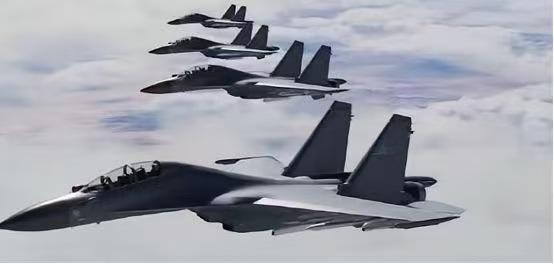 美军10架F-16逼近京津冀外海，中方大批战机围堵，透露出三大信号！敢把刀尖顶到