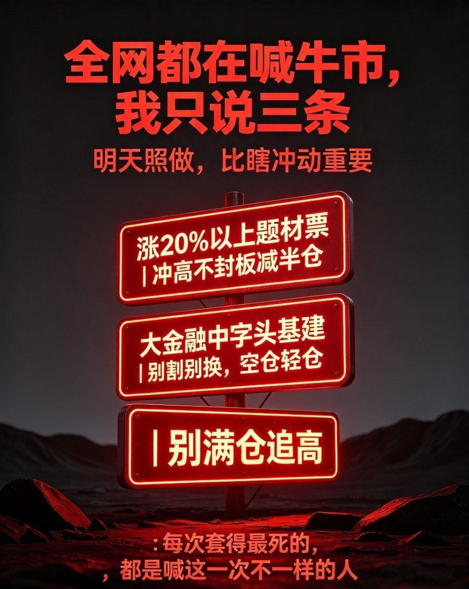科技股尾盘为何跳水所有人注意！明日股市仅3条铁律操作，照做即可！别划走！30秒看