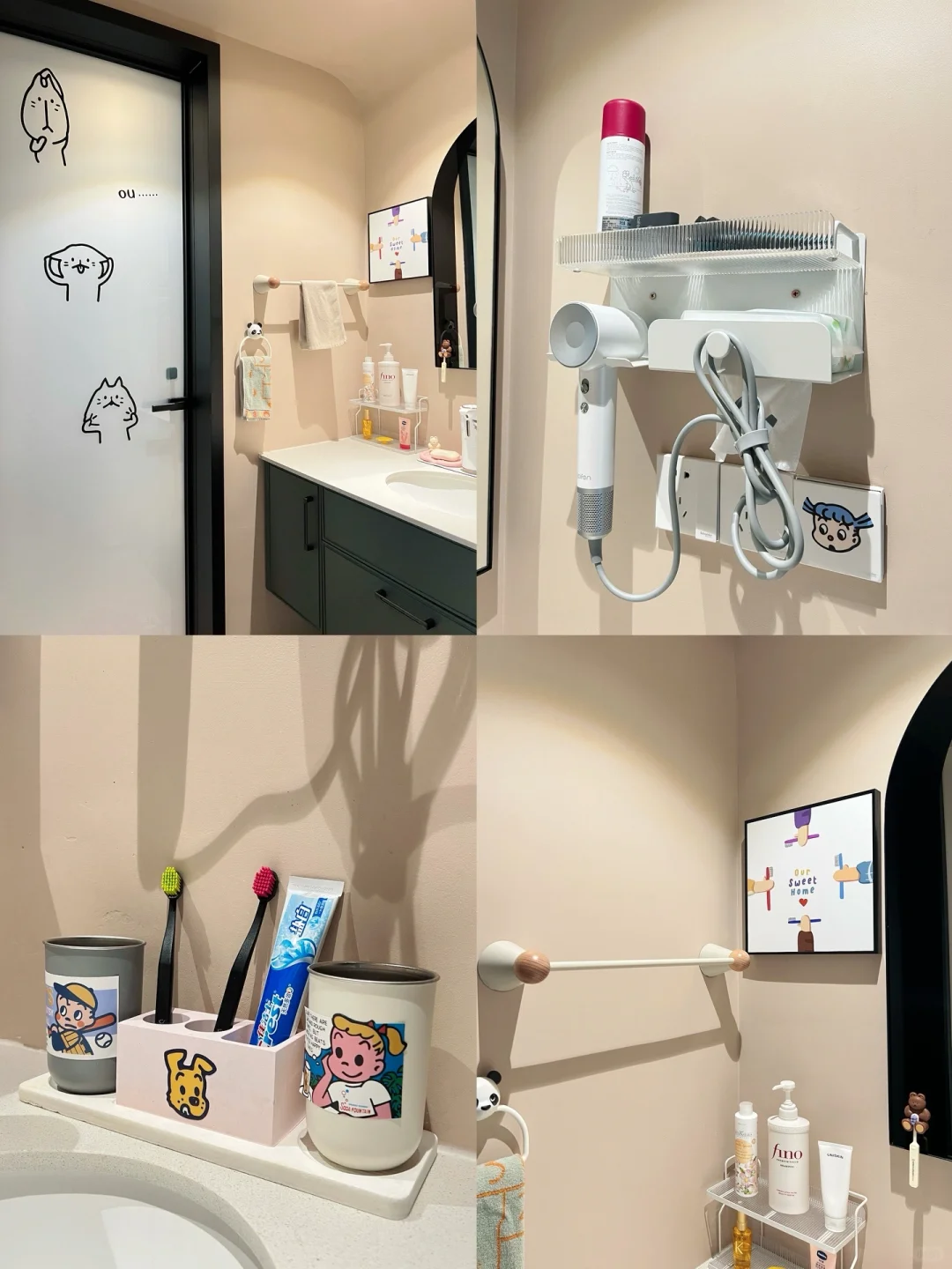 卫生间干区收纳｜越住越爱的1㎡小空间🚿