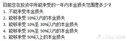 2025即将结束，2026马上到来！在咱们国内，投资机构都要求填写风险承受能力测