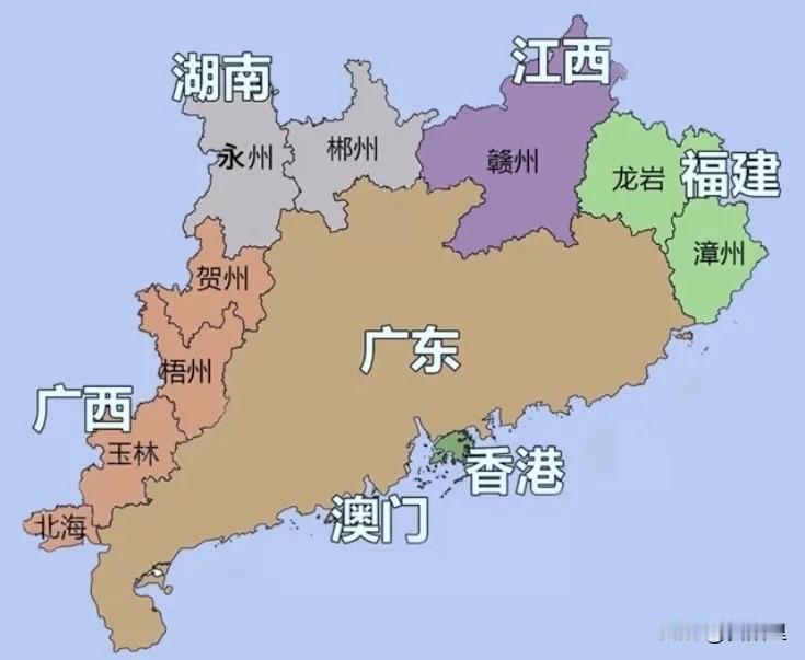 赣州一点也不江西化，反而越来越广东化？与广东接壤的有3个省和9个地级市。这9个城