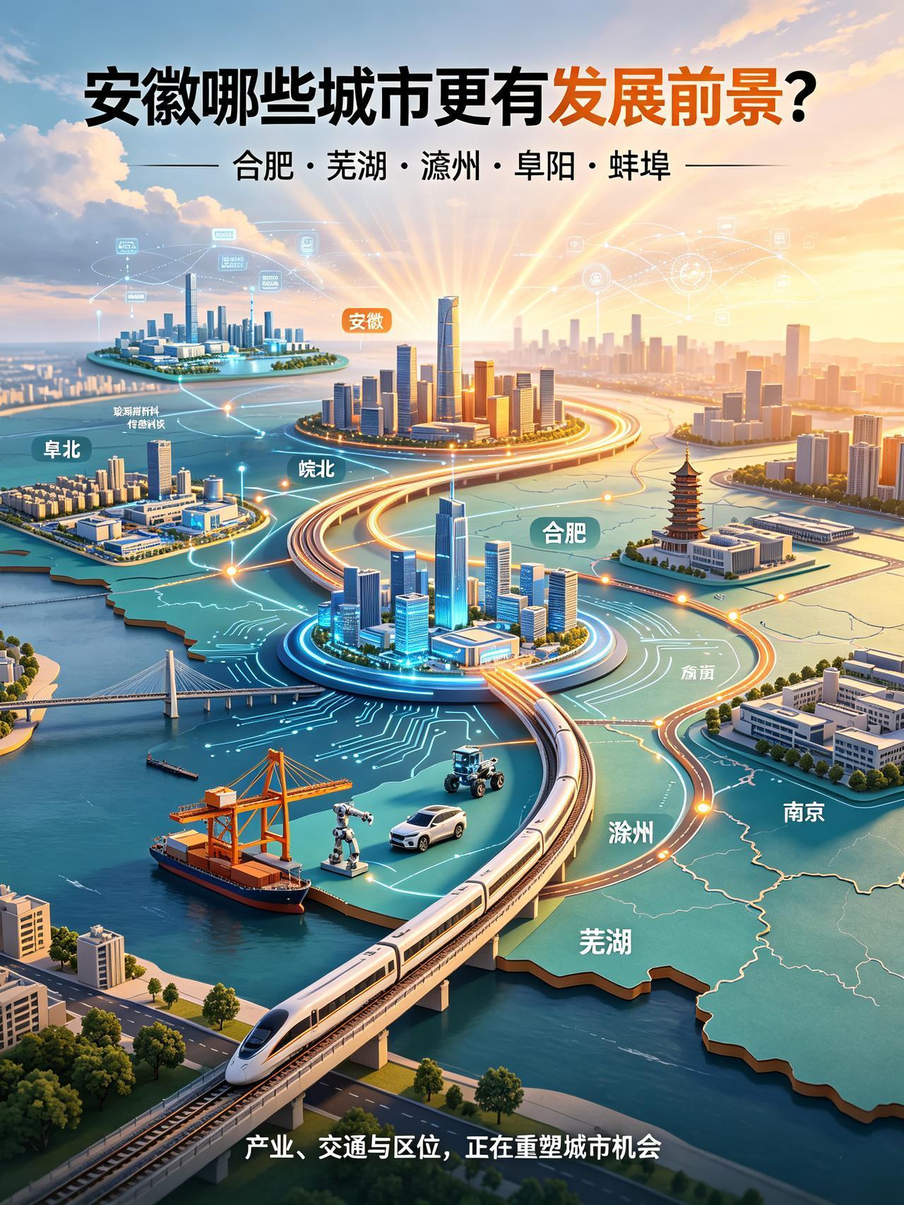 合肥作为省会，是全省的核心引擎。科创实力突出，新能源、半导体、新型显示产业集群成