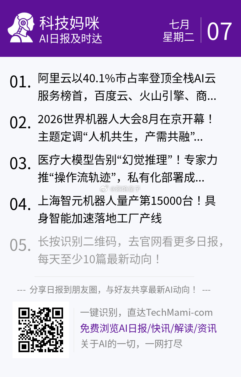 【 2026年7月7日 星期二 】过去24小时全球AI新鲜事，10条内容汇总: 