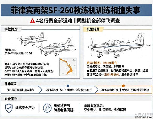半年两起事故，菲空军SF-260为何频出事？