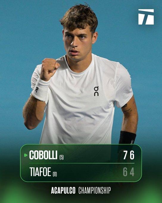 阿卡普尔科赛，科博利连克吴易昺、蒂亚福等人，首夺硬地冠军！
500赛第二冠（20