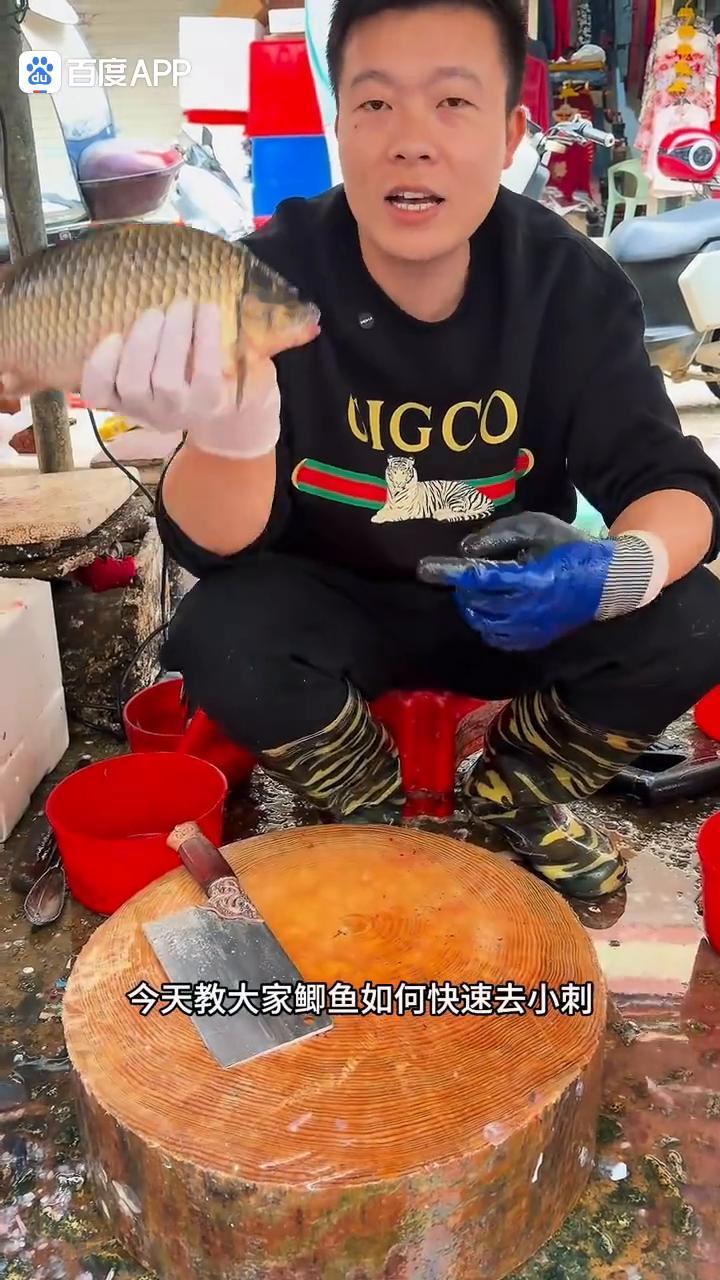 今天教大家鲫鱼如何快速去小吃。去完小吃鱼肉是一根香气都没有的。如果大家有抓到这种