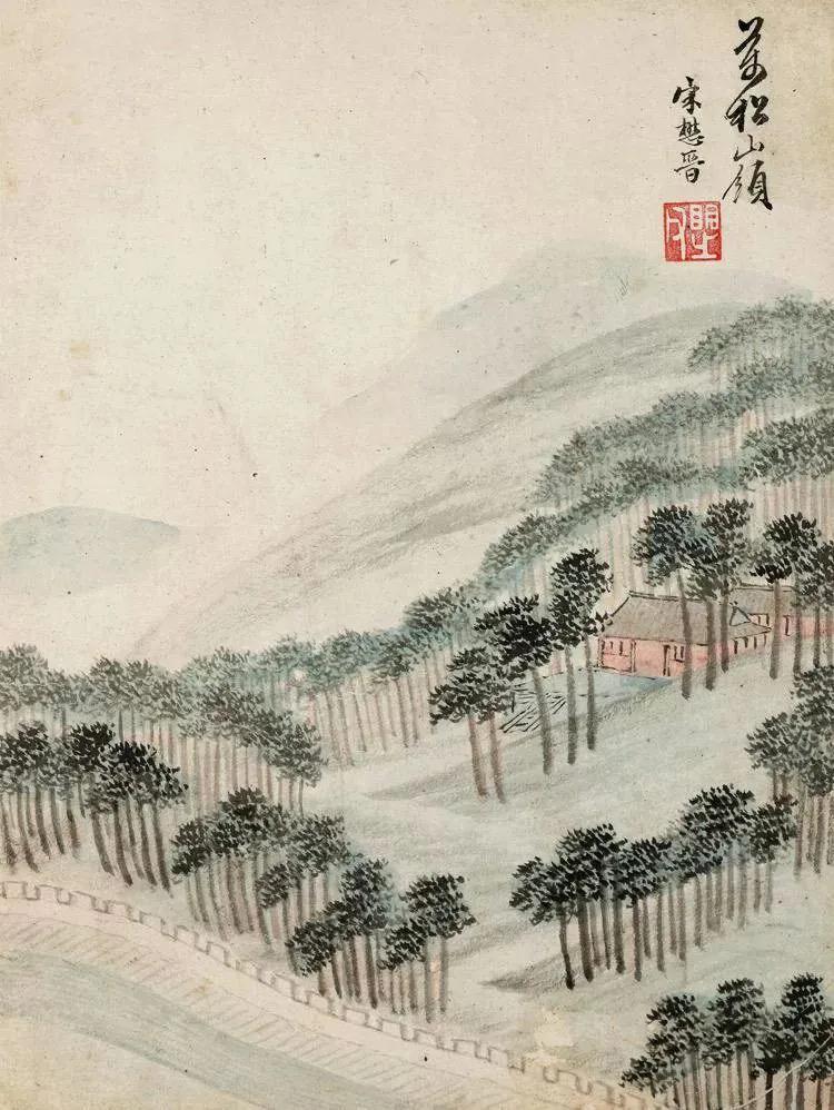 他用画笔，留住了400年前西湖美景:明代画家宋懋晋《西湖胜迹》欣赏。
 