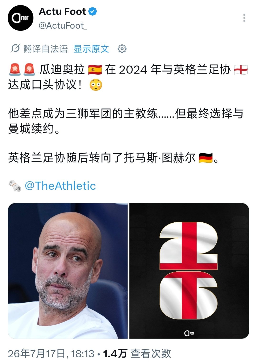 这一堆法语的自动翻译点出来之前吓死我了你知道吗。。。。。吓我一大跳还以为图赫尔下