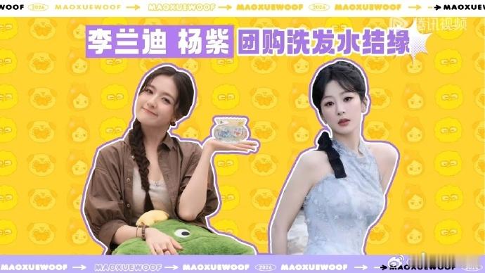 李兰迪和杨紫认识是因为拼单买洗发水 谁能想到看似毫无交集的两个人，居然靠一张洗发