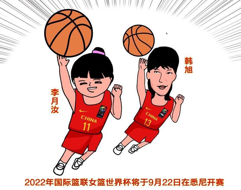 在3月17日中国女篮对战巴西女篮的比赛里，韩旭有多个精彩进球：

● 首节内线轻