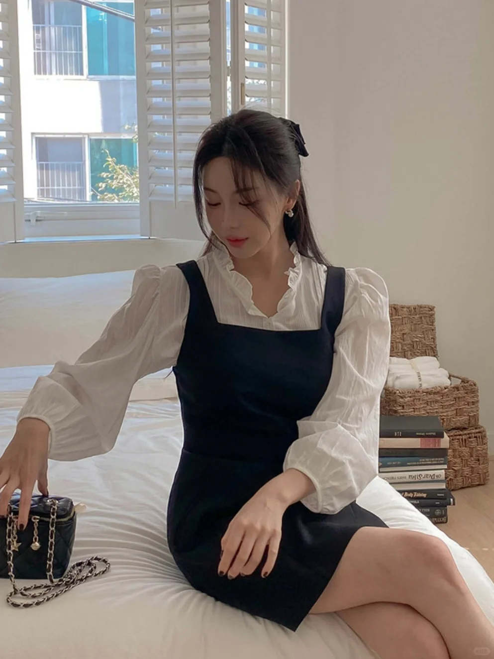精致miu系千金风穿搭