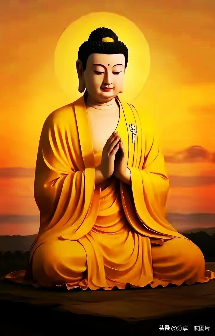 合十静心修善念，
佛光普照纳平安。