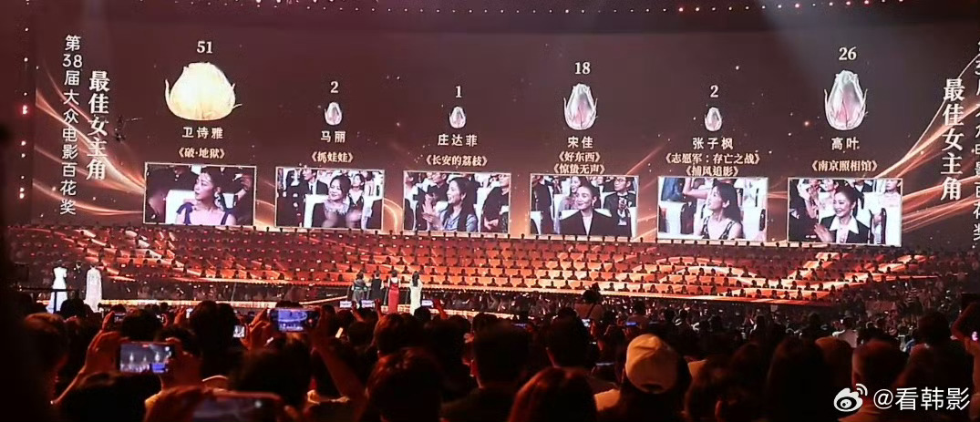 有谁看过破地狱，竟然这么高票😂庄达菲纯凑数，马丽也只有两票