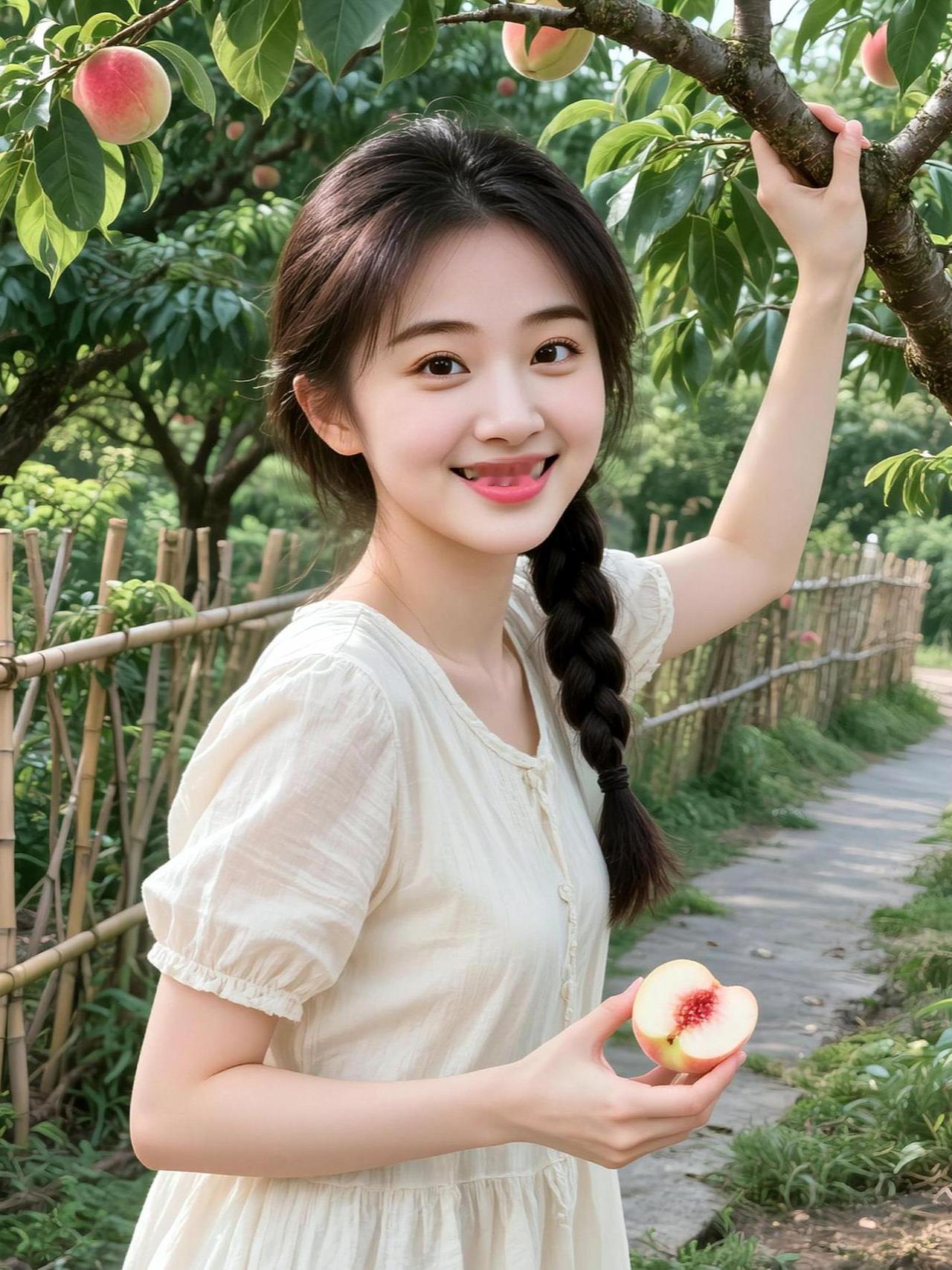 AI田园风生活照 抖音ai创作 高颜值