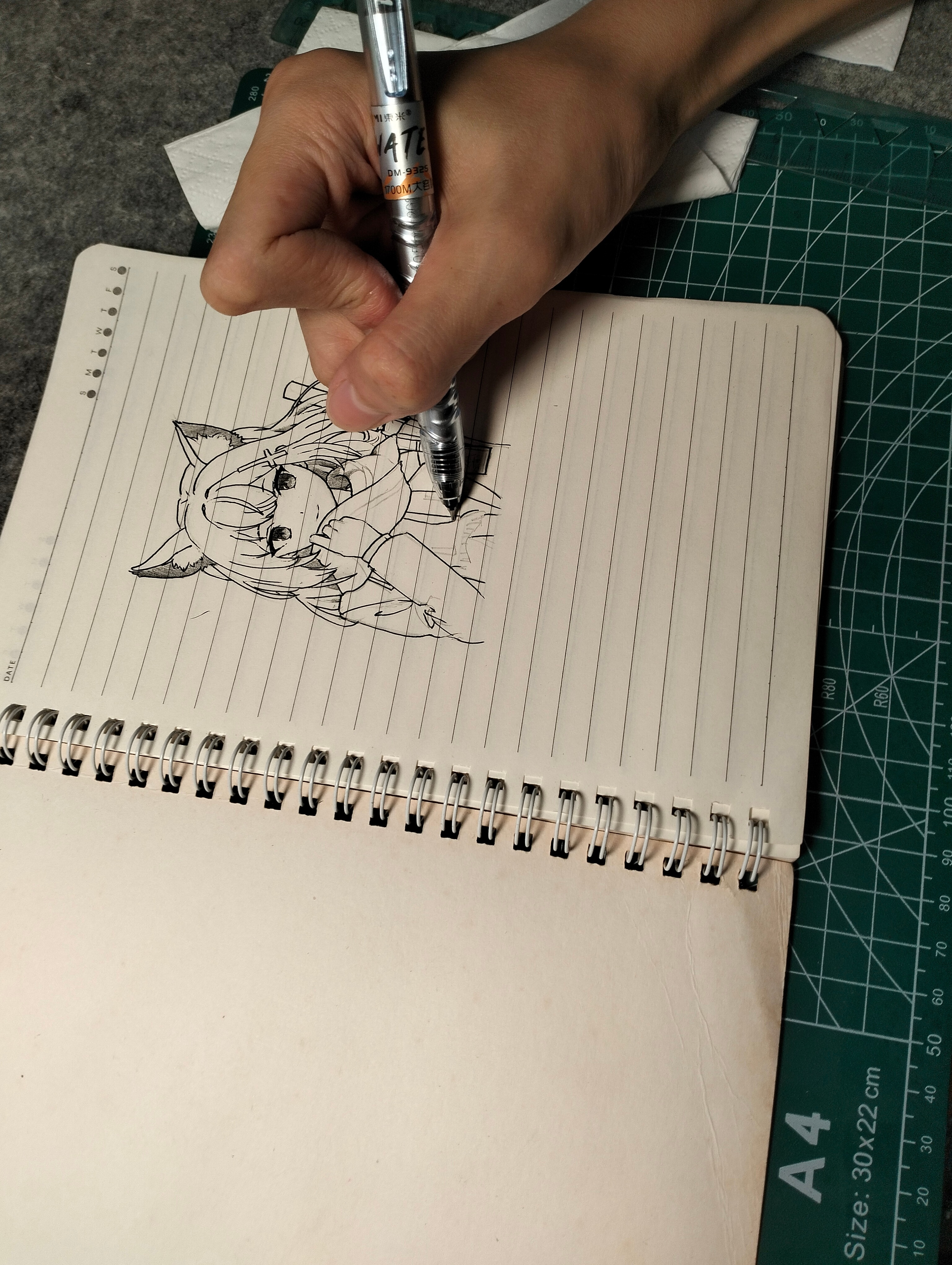 儿子一改往日风格，画了一幅闲暇时从未画过的漫画系列 