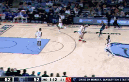 哈登对阵灰熊上演教科书级别“一防”
北京时间1月13日，快船与灰熊的比赛进行至上