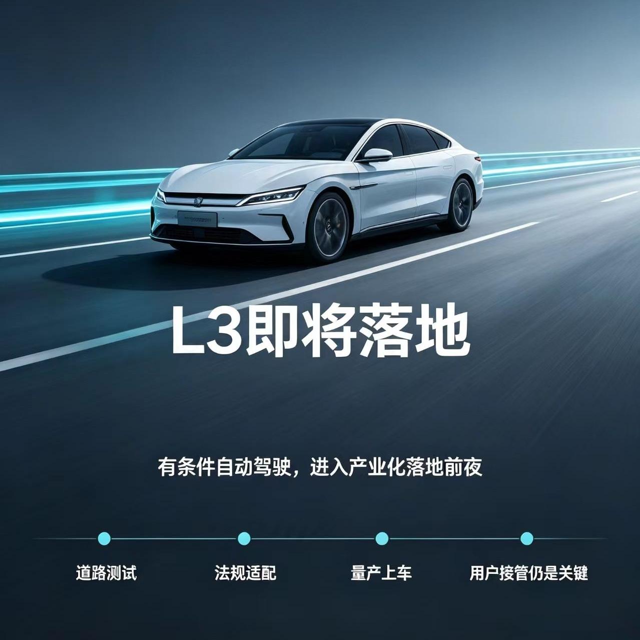 友商们会想尽一切办法，来阻止L3落地呢？
L3不落地，大家都是L2，没差别。
