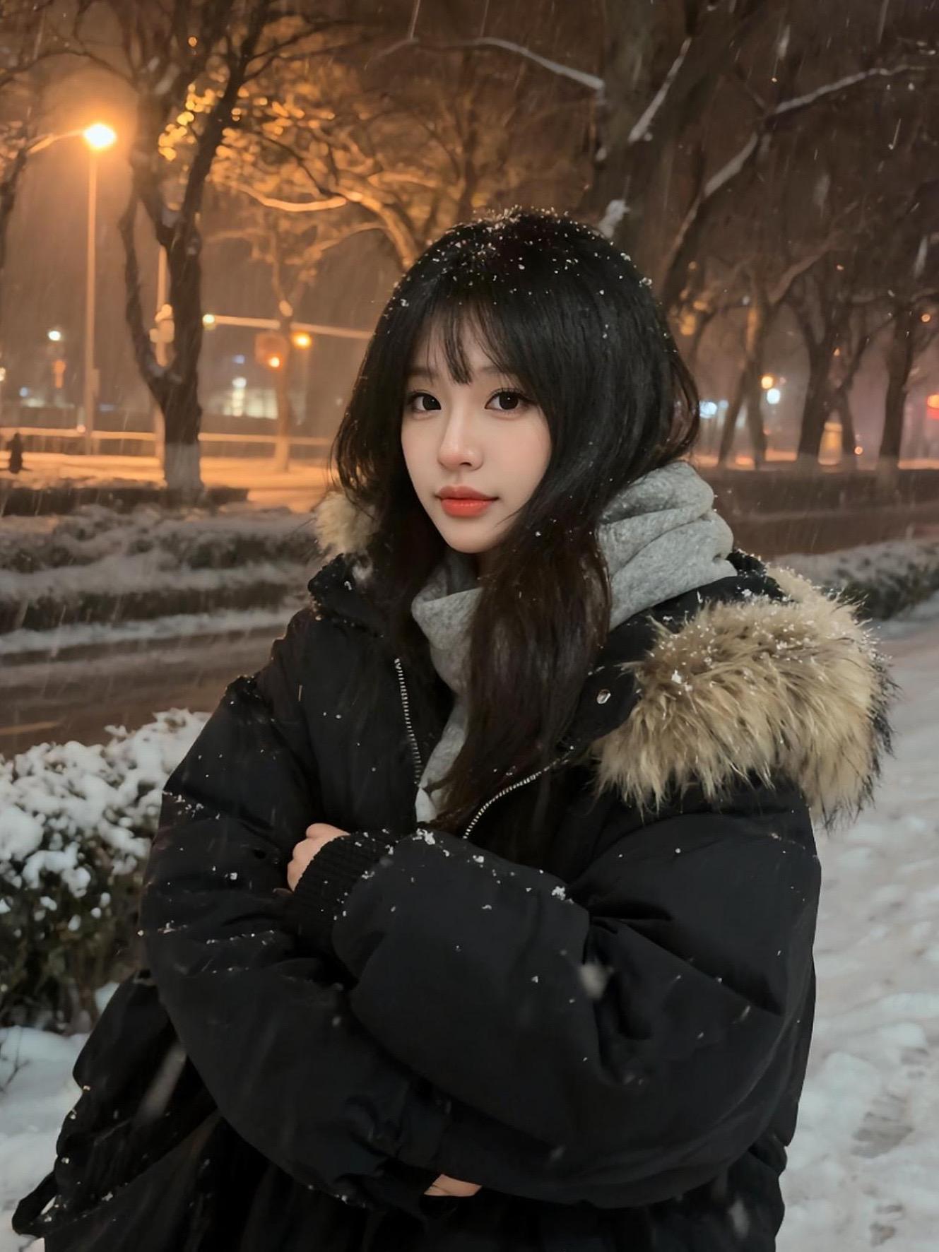 我的心像片雪花为你存在冰封成依赖