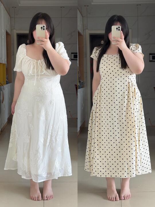 190斤｜啊啊啊！谁能拒绝温柔风连衣裙👗